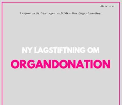 Årsrapport 2022 – Ny lagstiftning om organdonation
