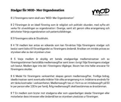 Stadgar
